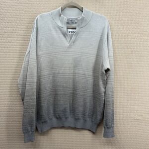 St. Croix Collections Mondo Uomo Men's Large Sweater Ombre Gray MADE IN USA‎